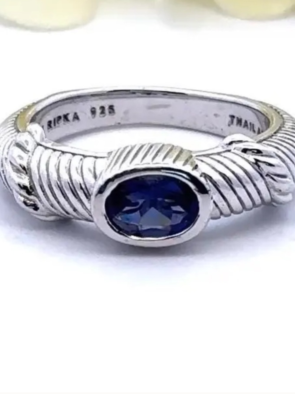 Judith Ripka Sterling
Silver lolite Solitaire Ring.